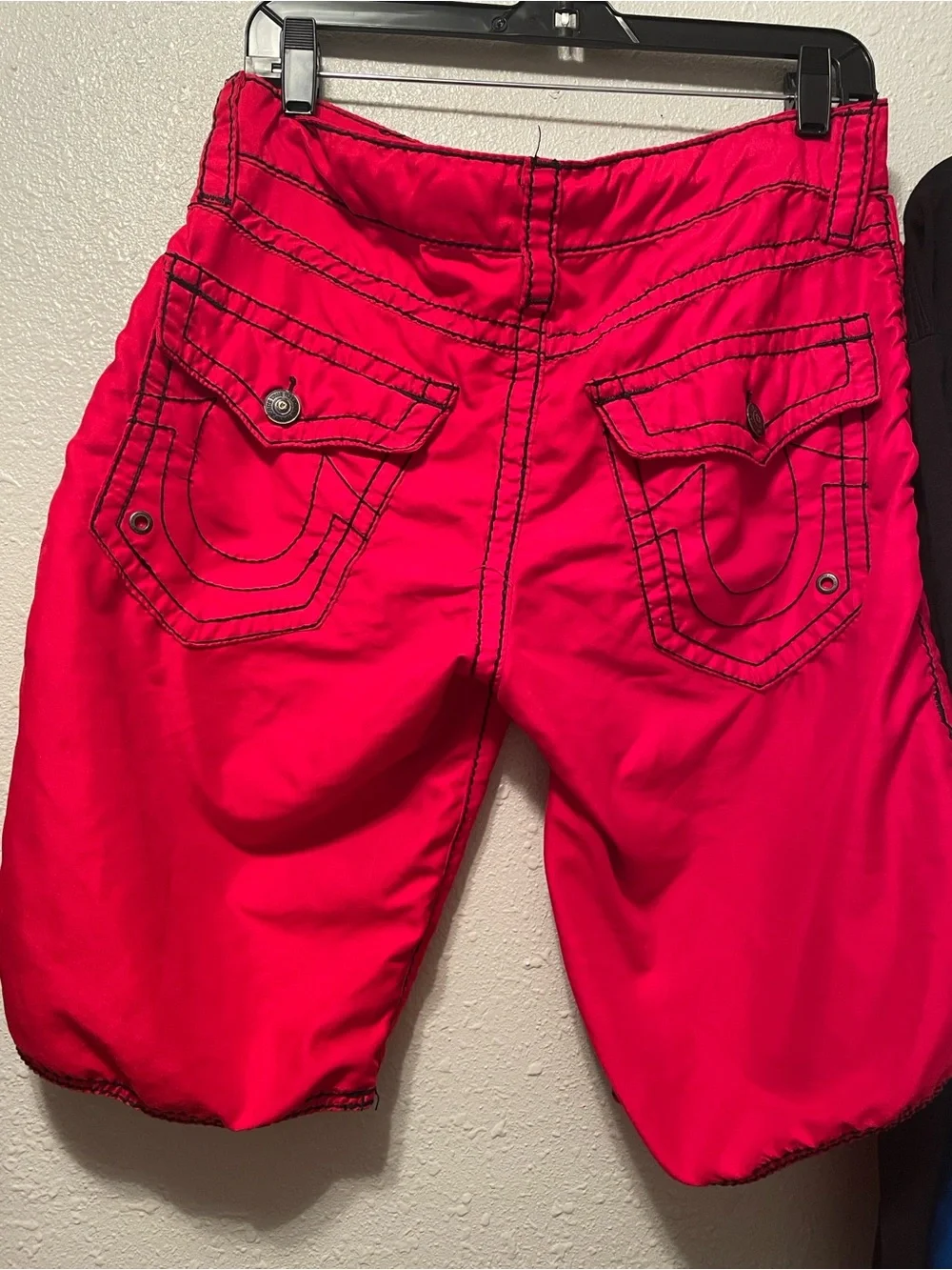 True Religion red Men's Swim with Contrast Stitching